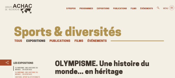 Exposition "Olympisme, une histoire du monde ... en héritage"