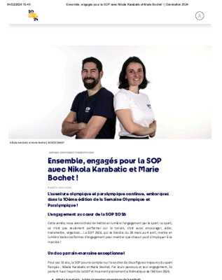 Semaine Olympique et Paralympique 2026 : infos !